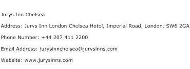Spacious room for up to 3 adults or 2 adults/2 children sharing. Jurys Inn Chelsea Address Contact Number Of Jurys Inn Chelsea