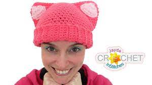 Cat Ears Hat Crochet Tutorial For Adults Kids Crochet Cat Hat Cat Ear Hat Crochet Pattern Cat Ear Hat Pattern