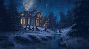 Look through our awesome collection of romantic, inspiring and most breathtaking. Winter Night Wallpaper Kolpaper Awesome Free Hd Wallpapers