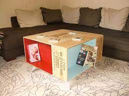 belle petite table en caisse de vin entierement fait main alimente de 4 pieds compas fait main en bois du caisse a vin table basse en caisse mobilier de salon