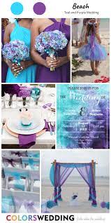 Best 8 Teal And Purple Wedding Color Ideas Beach Wedding Purple Purple Teal Wedding Wedding Colors