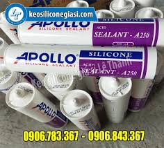 BỎ SỈ KEO APOLLO SILICONE SEALANT A250 MÀU TRẮNG TRONG, SỮA