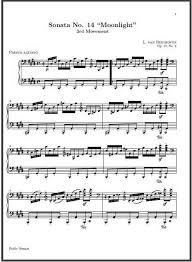 This interactive piano sheet music will help you to learn how to play 'moonlight sonata' step by step. Beethoven Moonlight Sonata Part 3 The Moshville Times