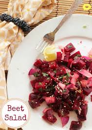 Recipes Reviews And Reflections Simple Indian Beetroot Salad Recipe Beetroot Salad Beet Recipes Herb Recipes