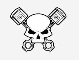How To Create A Stylish Skull Based Vector Illustration Skull Piston Tattoo Illustration