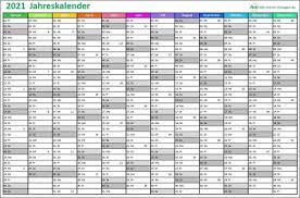 Kalender 2021 für österreich mit allen feiertagen. Kalender 2021 Deutschland Excel