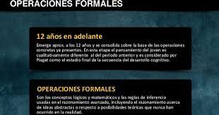 Periodo Operacional Formal Las Teorias Mas Completas De Piaget Vigotsky Y Muchos Mas