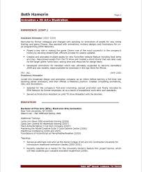 Resume Format 3d Animator Animator Format Resume Resumeformat Artist Resume Free Resume Samples Sample Resume