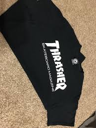 Thrasher Skateboarding Magazine Black T Shirt Pre Owned Size Medium Fashion Clothing Shoes Accessories Mensclothing Shirts Black Tshirt Shirts Thrasher