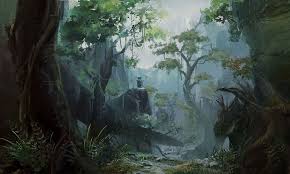 Crash Site Forest Characters Art Dark Void Fantasy Landscape Art Landscape Scenery