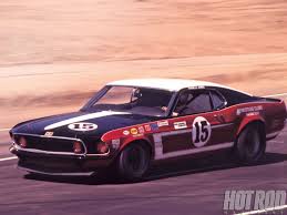 Boss Mustang 1969 With Parnelli On Board At Riverside Trans Am Ford Racing Ford Mustang Boss 302