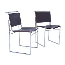 Marcel Breuer B40 Brown Leather Chrome Corset Dining Chairs Set Of 6 In 2020 Dining Chair Set Dining Chairs Chair Set