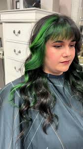 Splithairdye with Green