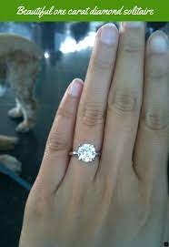 What does a one carat diamond look like. Click On The Link For More Info One Carat Diamond Solitaire Check The Webpage To Engagement Ring On Hand Aquamarine Engagement Ring Unique Engagement Rings