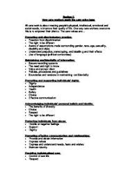 Section A Pies Gcse Health And Social Care Marked By Teachers Com