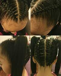 Braids Into Two Ponytails Twist Braid Hairstyles Braided Ponytail Hairstyles Easy Hairstyles