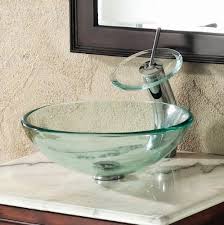 Glass as a material for sinks is very easy to work with creating an endless array of colors, patterns and shapes. Elimax S Bathroom Clear Glass Vessel Sink Chrome Faucet Combo Chrome Pop Up Drain Mounting Ring R12c4 Bathroom Vanities Amazon Com Industrial Scientific