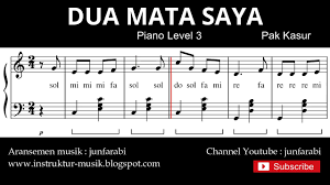 Not Angka Piano Lagu Anak Gembala