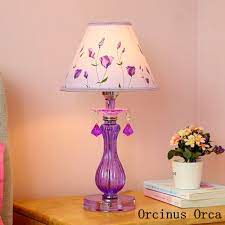 Too bright and they could make it harder to fall to sleep. Romantic Garden Purple Glass Table Lamp Girls Bedroom Children S Room Princess Room Bedside Lamp Korean Flower Table Lamp Led Table Lamps Aliexpress