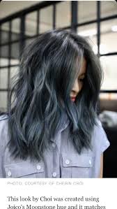 Balayage Black And Turquoise Hair Black Greyish Hair With Blue Green Turquoise End Balayage Denim Hair Grey Hair Color Hair Color Blue