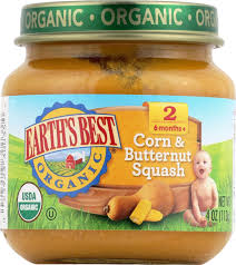 Earth S Best Organic Corn And Butternut Squash Baby Food Stage 2 Case Of 12 4 Oz Butternut Squash Baby Food Best Organic Baby Food Baby Food Recipes