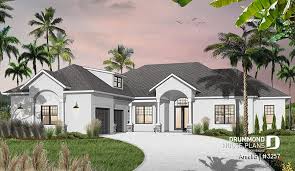 Mexican style courtyard house plans hacienda with a center 16. Spanish House Plans Hacienda And Villa Style House Plans