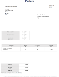 Ce modèle de facture vierge est à adapter à votre entreprise. Les 7 Meilleurs Modeles De Facture Gratuits Excel Et Word