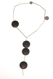 Betty Cooke Silver And Onyx Y Necklace Vintage Modern Jewelry Contemporary Jewellery Necklace Art Jewelry Contemporary