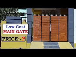 Low Cost Main Gate Design For House Youtube Main gate design for home new models photos with wooden gates. low cost main gate design for house