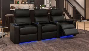Our luxury home theater seating and media room seating come in all shapes and sizes, and with a range of features. Home Theater Seating Theater Room Furniture On Sale