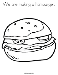 We have collected 39+ cheeseburger coloring page images of various designs for you to color. We Are Making A Hamburger Coloring Page Twisty Noodle