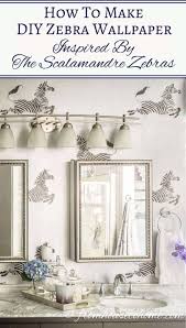Zebra, zebra on the wall, who is the fairest of them all? How To Make Diy Zebra Wallpaper Inspired By Scalamandre