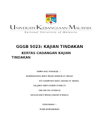 Ujian lisan bagi mengesan tahap 26 ogos 2016 7. Proposal Kajian Tindakan