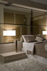 Great Glass Wall Needs Headboard Small Modern And Side Tables Off The Floor Interieur Huis Slaapkamer
