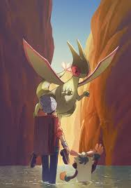 victor, flygon, and thwackey (pokemon and 1 more) drawn by amakara000 |  Danbooru