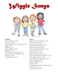 Lds Reverent And Wiggle Song List Lds Primary Singing Time Primary Songs Primary Chorister