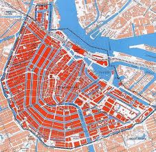 Canals Of Amsterdam Detailed Map Of How Amsterdam Canals Work Like Streets Amsterdam Map Amsterdam Canals Amsterdam Holland