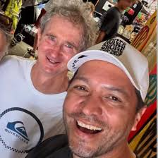 A shot of me at Waimea Bay from 1986 during the Billabong Pro. The board I  rode was a Thruster shaped by Pat Rawson & was 8'6” long & 19” wide.  @rawsonsurfboards