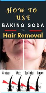 It can be more painful than other methods as it removes hair. How To Use Baking Soda For Hair Removal Natural Home Remedies Baking Soda For Hair Facial Hair Growth Facial Hair Removal