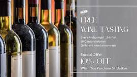 Market Wine Tasting | Every Friday Night