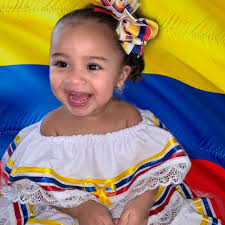 HANDMADE. Colombia Hair Bow. Colombia Flag Hair Bow. Colombian Hair Bow.  Colombia Clip Bow.