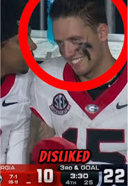 Carson Beck Sidelines Georgia Florida Game