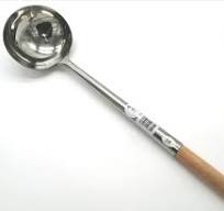 Amazon.com: Cucharón de cocina chino de 6 onzas (ancho: 4-1 ...