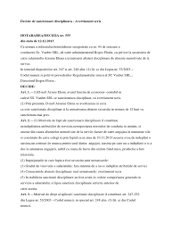 Se cunosc absențele motivate si nemotivate pentru n elevi ai unei clase. Decizie De Sanctioare Disciplinara