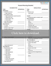 Printable Funeral Planning Checklist Funeral Planning Checklist Funeral Planning Planning Checklist
