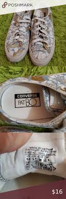 Converse Pat Bo Hibiscus Gold And Blue In 2020 Converse Blue Converse Womens Shoes Sneakers