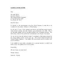 This is the perfect way to express how your specific skills are relevant to the open position. Cover Letter