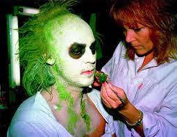 Take a look at the ghosts in beetlejuice. 34 Behind The Scenes Photos From Beetlejuice 1987 Beetlejuice Makeup Beetlejuice Michael Keaton