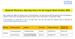 New park pharmacy opening hours. Pharmacy Opening Hours On Bank Holiday Essex Lodge Surgery