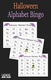 You can cut them in half and use as desired. Halloween Alphabet Bingo